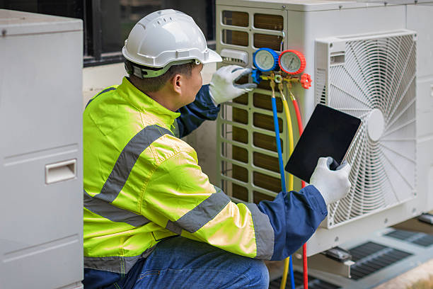Professional Hvac Maintenance technician working in Corfu, NY